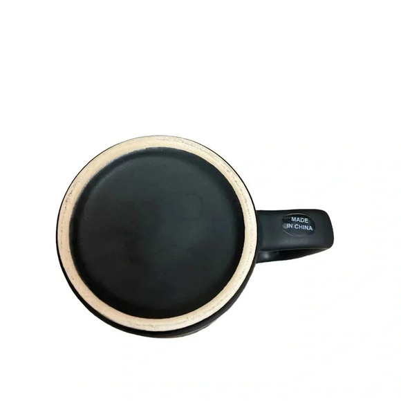 Black Rock Coffee Bar Texas Matte Black 10oz Coffee Mugs Set Of 2 - Picture 8 of 15